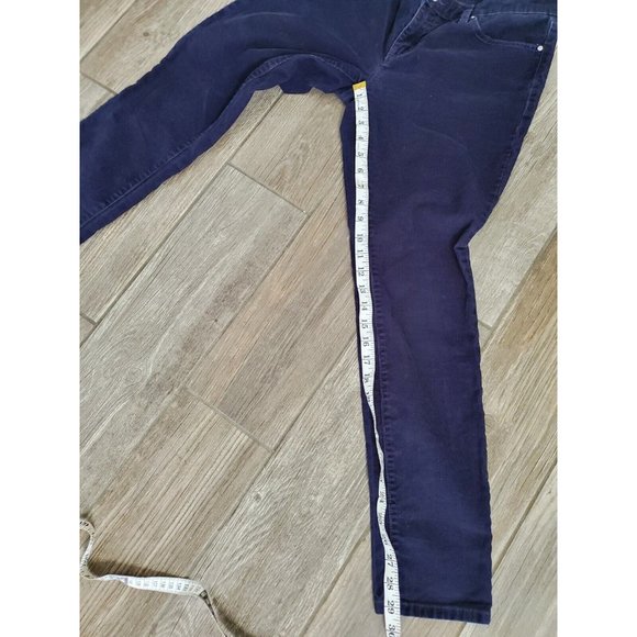 Gap Corduroy Alway Skinny Navy Blue Pants On Size 8 - Picture 5 of 7